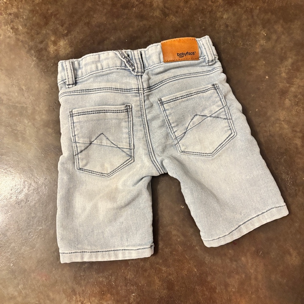 Babyface Light Blue Jogg Denim Shorts